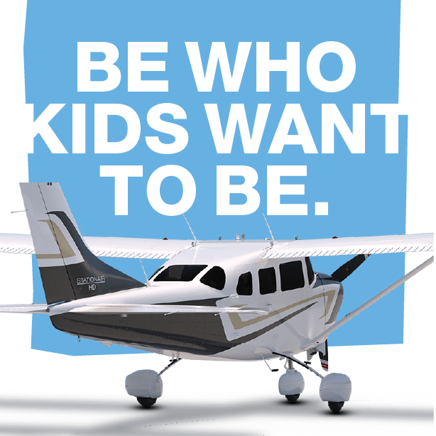 Lapeer Aviation ad — Be who kids want to be