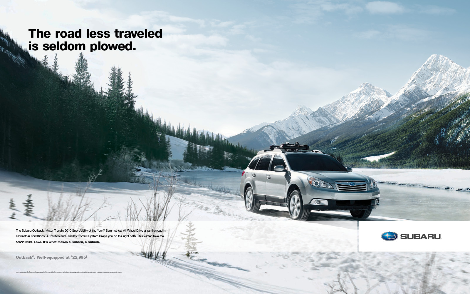 Subaru ad — Plowed