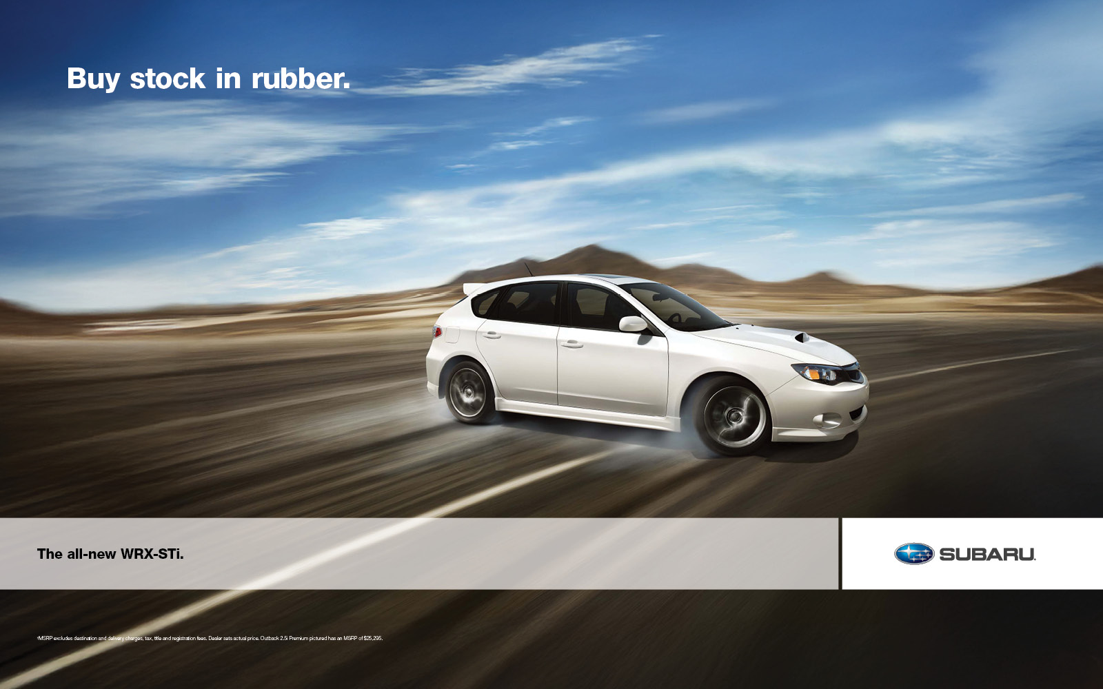 Subaru ad — Rubber